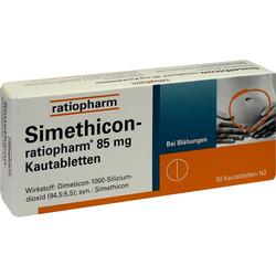 SIMETHICON-ratiopharm 85 mg Kautabletten