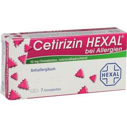 CETIRIZIN HEXAL Filmtabletten bei Allergien