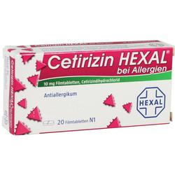 CETIRIZIN HEXAL Filmtabletten bei Allergien