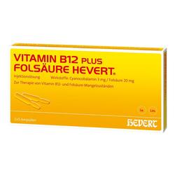 VITAMIN B12 PLUS Folsäure Hevert a 2 ml Ampullen