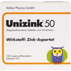 UNIZINK 50 magensaftresistente Tabletten